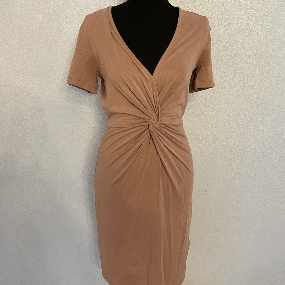 H&M Tan knee length dress